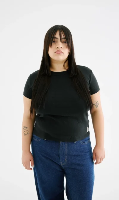 Remera ribb negra
