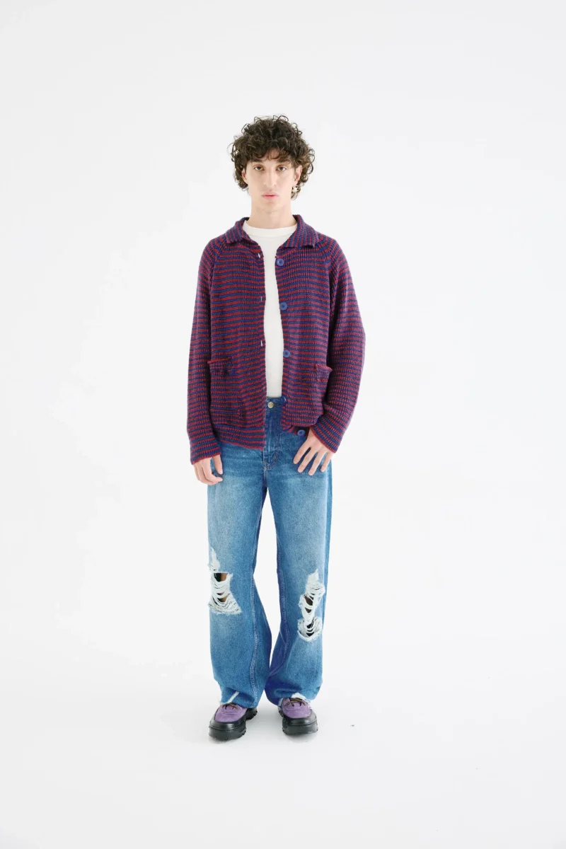 Cardigan chomba rayado - Image 4
