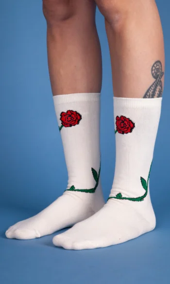 Medias flor cruda