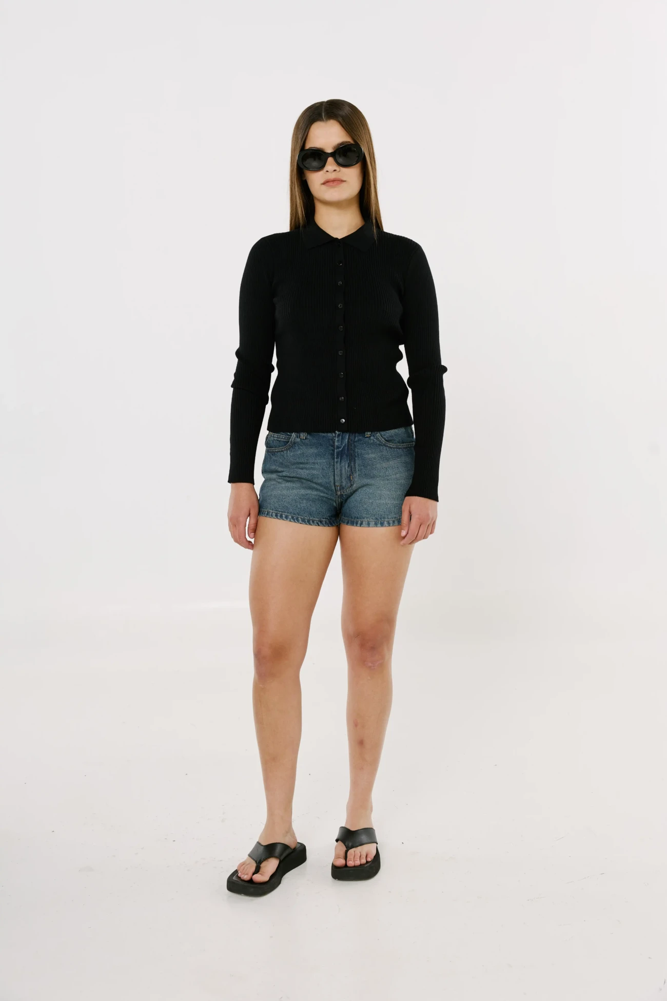 Polo tejido negro - Image 3